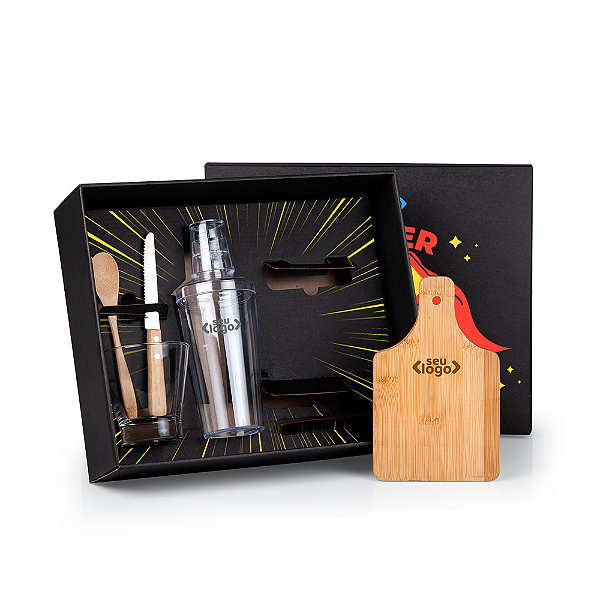 Kit Para Caipirinha Com Coqueteleira - 5 Pçs- 90175
