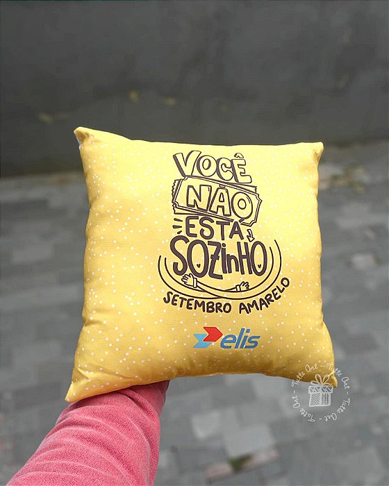 Almofada 25x25 Setembro Amarelo Unitária