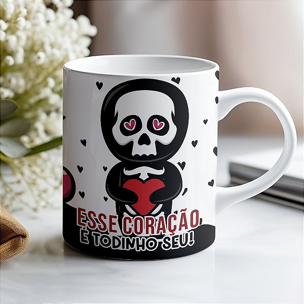 Caneca de Cerâmica Dia dos Namorados