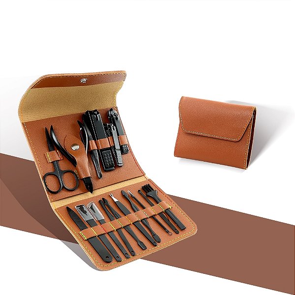 Kit Manicure 16 Peças com Estojo