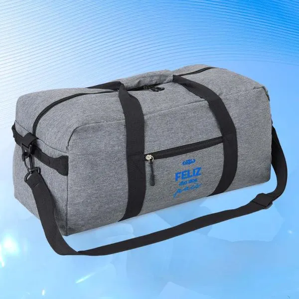 Mala Esportiva Em Polyester 300D - Melange Cinza - 31L