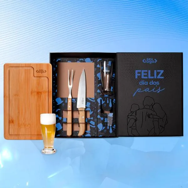 Kit Para Churrasco Com Copos - 5 Pçs