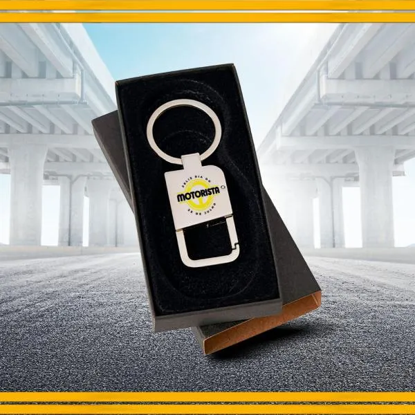 Chaveiro Em Metal Com Mosquetão