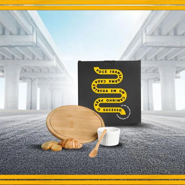 Conj. P/ Petiscos Em Bambu - 3 Pçs