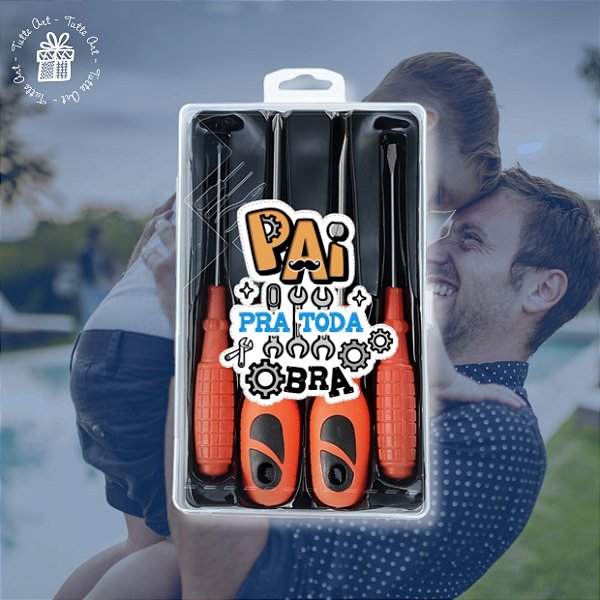 Kit Ferramentas 4 Peças - Dia dos Pais