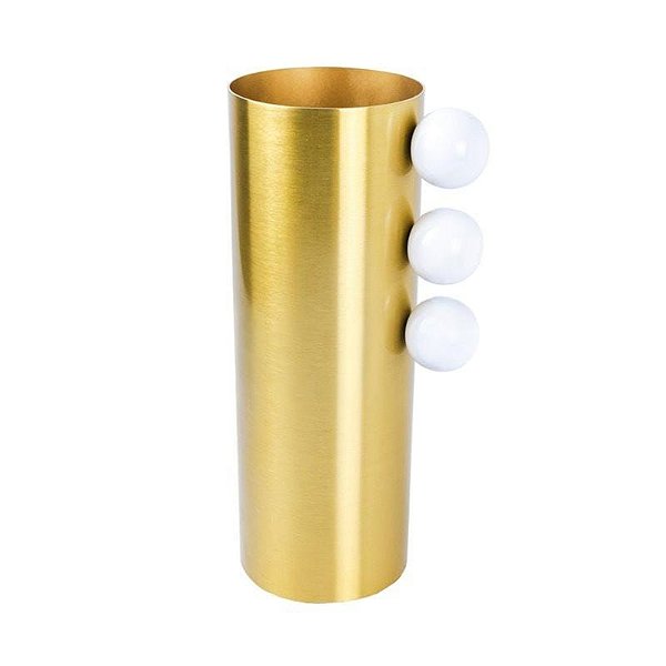 Vaso Cubo Dourado - M