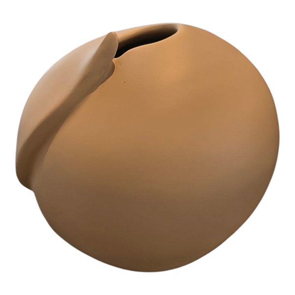 Vaso Cerâmica Marrom Mini