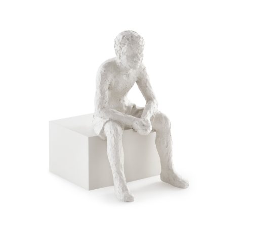Escultura Pessoa Sentada