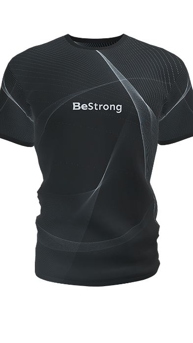 Camiseta Dry Fit BeStrong Black Abstract