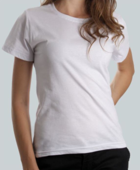 Camiseta Baby Look Branca CB4738