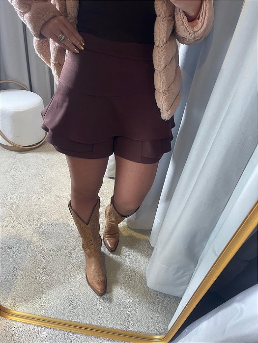 Shorts Saia FS Marrom