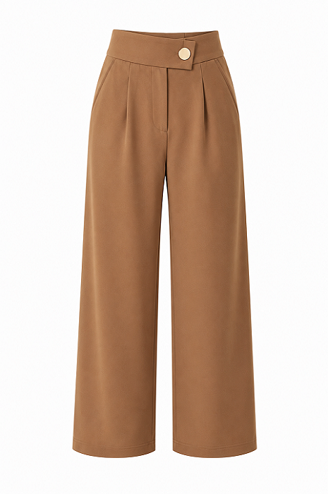 Calça Pantalona Cós Nude