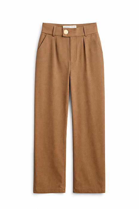 Calça Pantalona Cós Nude