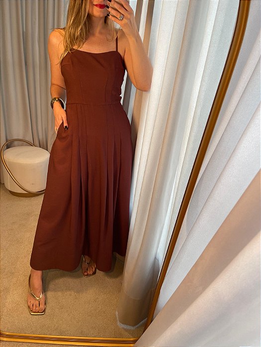 Vestido Julia Marrom
