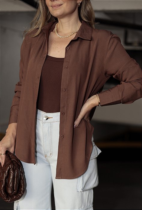 Camisa Amanda marrom