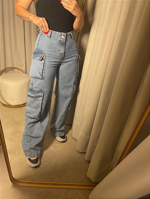 Calça Cargo Thais Jeans