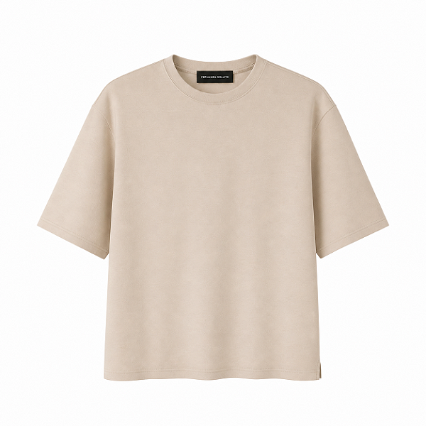 T-shirt oversized nude
