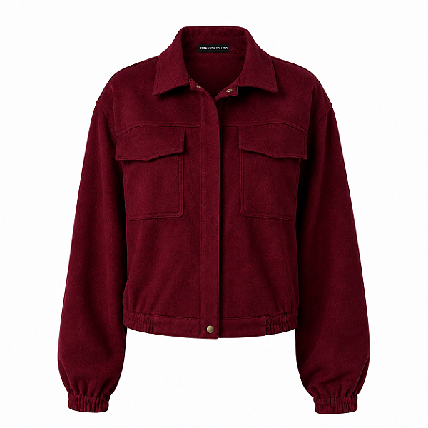 Jaqueta Bomber Vinho