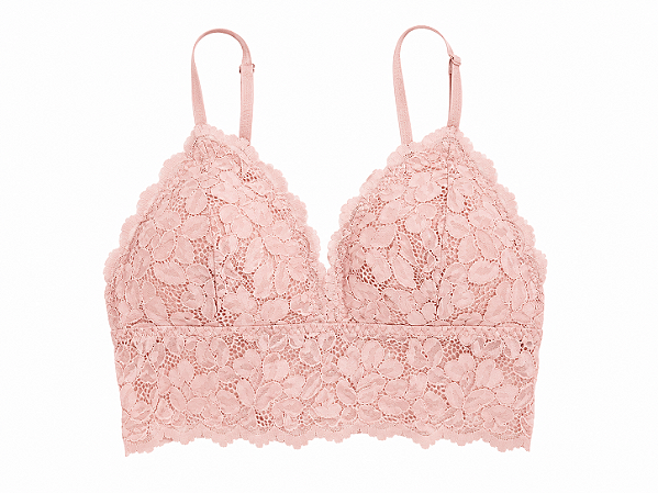 Top de renda rosa