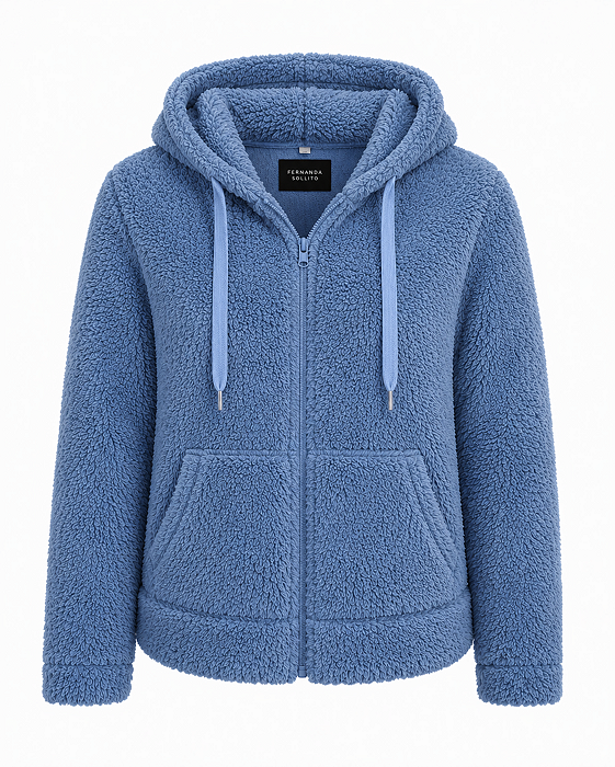 Jaqueta Teddy Azul FS