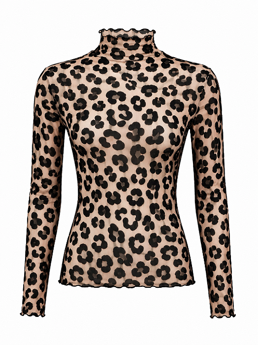 Blusa tule Leopardo