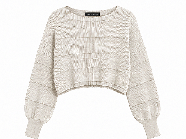 Tricot Cropped Lumi vanilla
