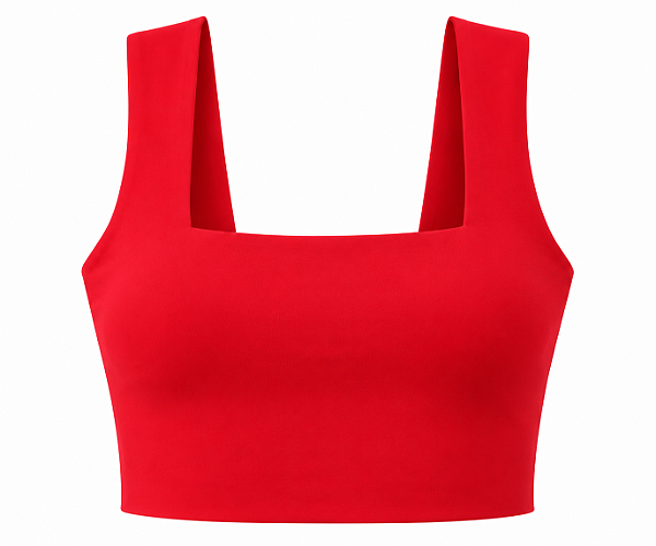 Cropped De Alças Largas red