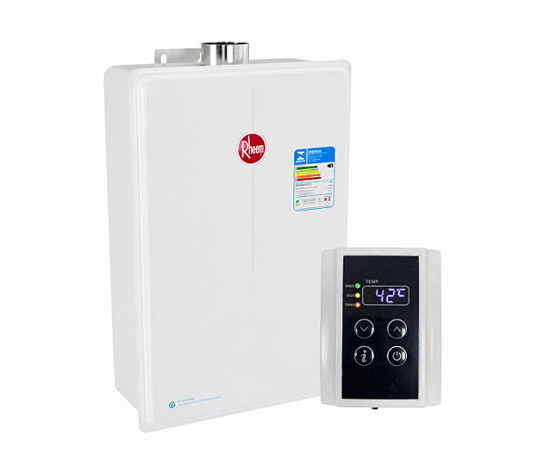 Aquecedor de Passagem Digital Rheem - 35 Litros - GN ou GLP