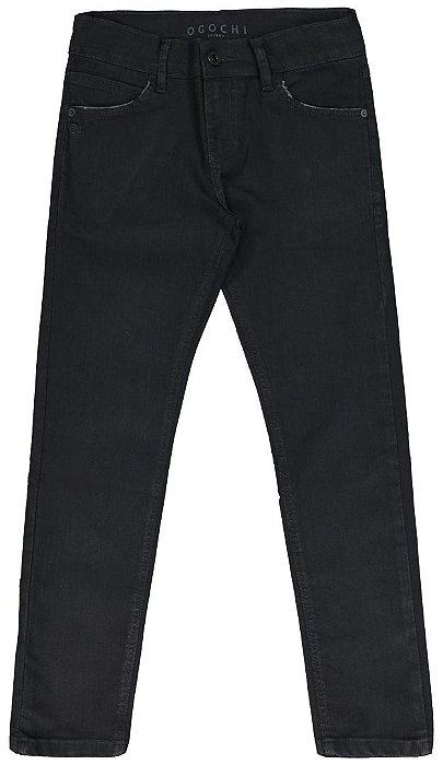 Calça Jeans Infantil Preta Skinny Ogochi