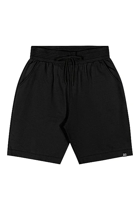 Bermuda Juvenil Masculino Preta Elian Beats