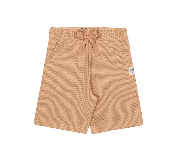 Bermuda Infantil Masculina Caramelo Kiko e Kika