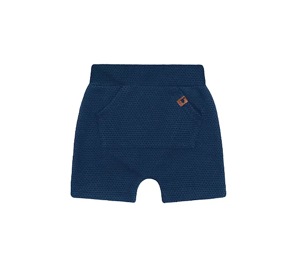 Bermuda para Bebê Menino Azul Marinho Kiko e Kika