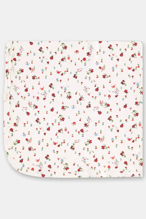 Manta para Bebê Menina Estampa Joaninhas em Suedine Up Baby