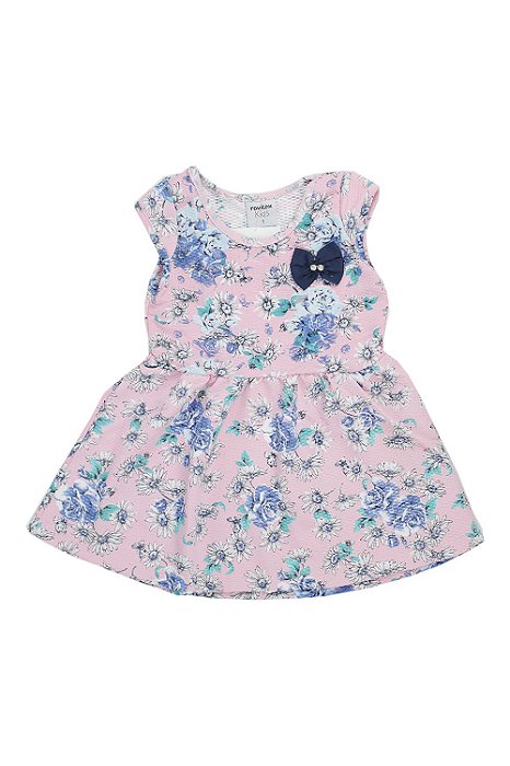vestido infantil rosa bebê
