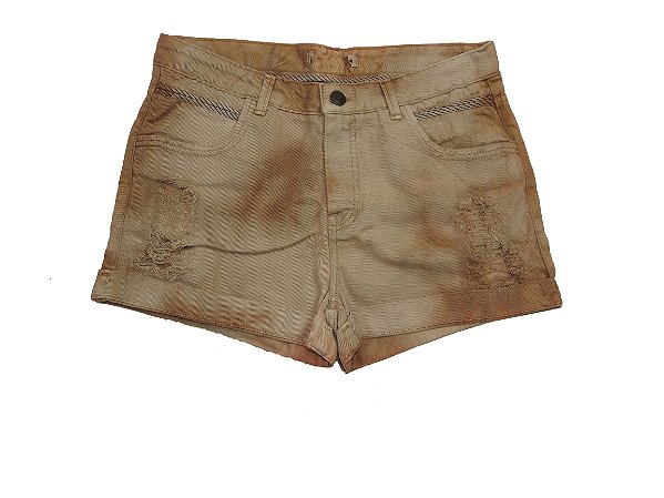 Short marrom claro Clearance