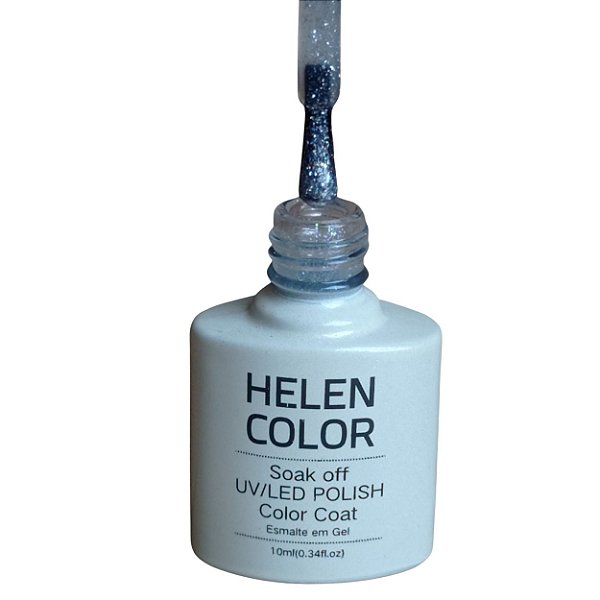 Esmalte em gel com Glitter da Helen Color - cod # 124 - 10ml
