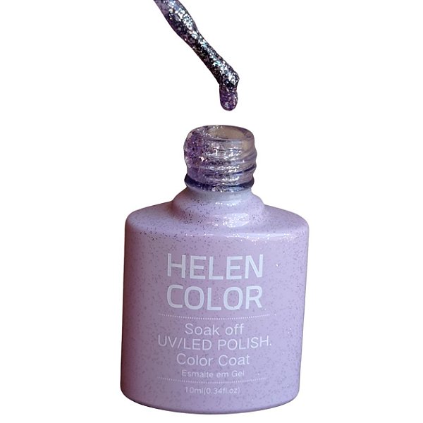 Esmalte em gel Com Glitter da Helen Color - cod # 135  - 10ml
