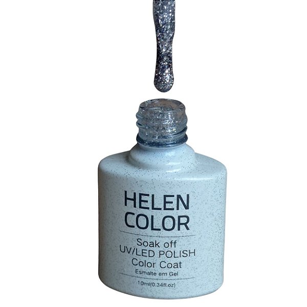 Esmalte em gel Com Glitter da Helen Color - cod # 129  - 10ml