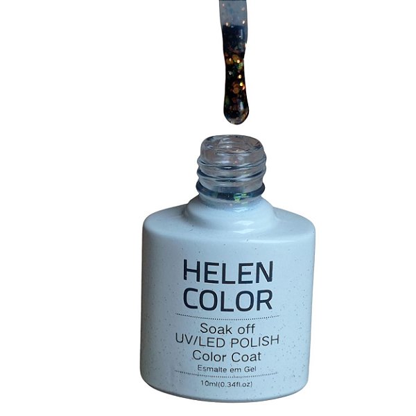 Esmalte em gel com Glitter da Helen Color - cod # 117 - 10ml