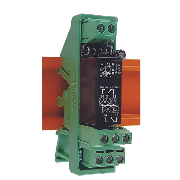 Relé Acoplador de Interface CC2R - 2 contato reversíveis - 8A