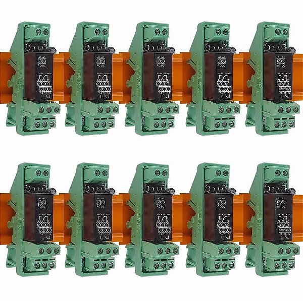 Relé Acoplador de Interface CC2R 100pc - 2 contato reversíveis - 8A