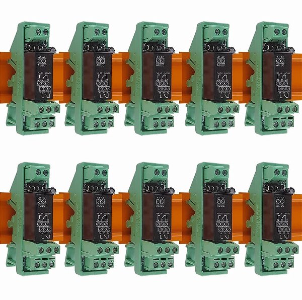 Relé Acoplador de Interface CC2R 100pc - 2 contato reversíveis - 8A