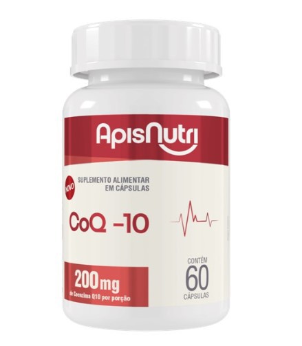 Coenzima Q10 200Mg/porção 60 Cápsulas - ApisNutri