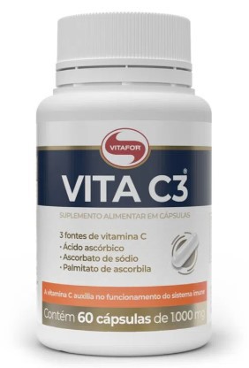 Vita C3 1000mg 60 cápsulas - Vitafor