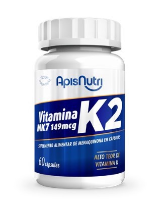 Vitamina K2 MK7 149mcg 60 Cáps - ApisNutri