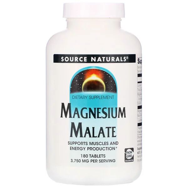 Magnésio Dimalato, Source Naturals, 3750mg por porção, 180 Comprimidos de 1250mg