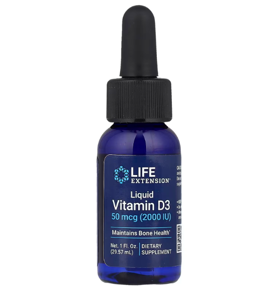 Vitamina D3 Life Extension 2000UI por gota 29ML