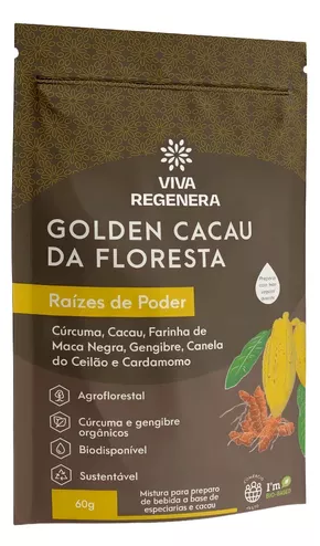 Golden Cacau Bebidas de Poder - Viva Regenera 60g