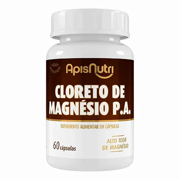 Cloreto de Magnésio PA 525mg 60 Cápsulas Apisnutri