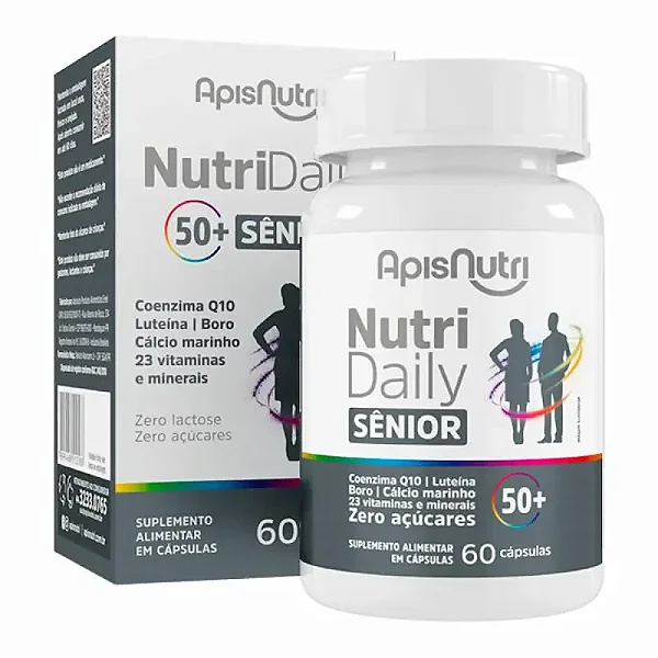 NutriDaily Polivitamínico Senior 610mg 60 Cápsulas Apisnutri